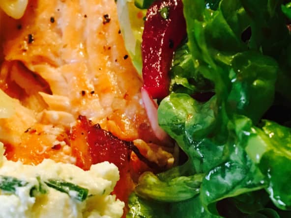 Filet de saumon rôti en 20 mn chrono et sa sauce au miel