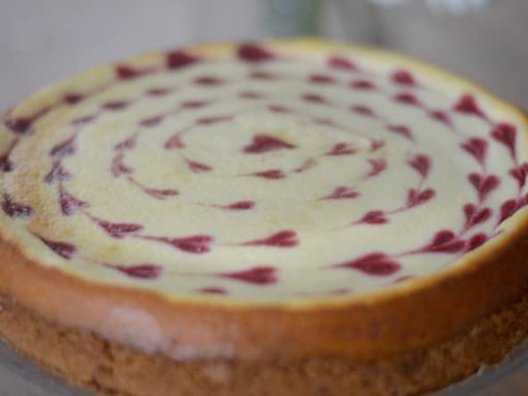 Cheesecake aux petits coeurs