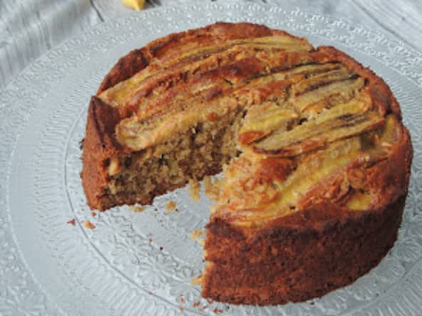 Gâteau à la banane et cacahuète sans gluten