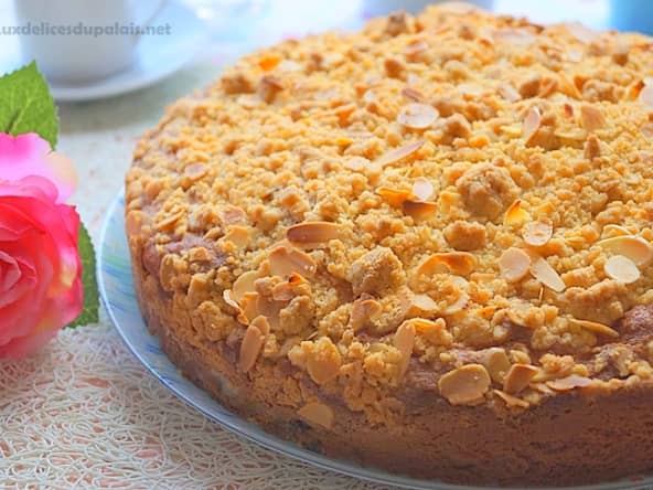 Gâteau façon crumble aux myrtilles