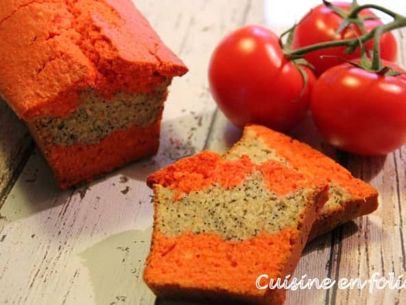 Marbré tomate, banane, pavot