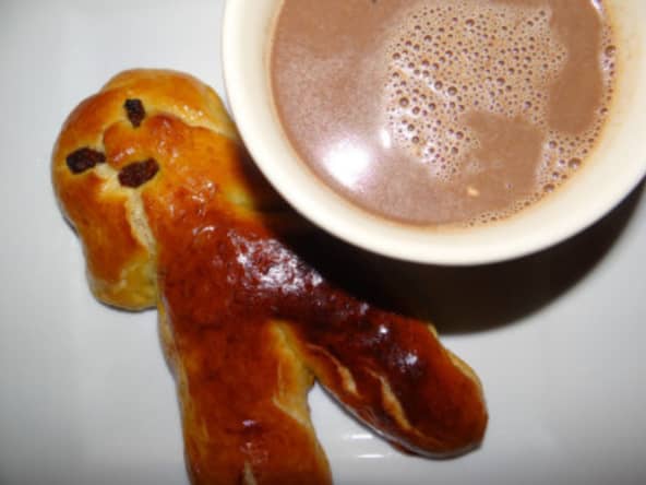 Manalas de St Nicolas et son chocolat chaud à la cannelle