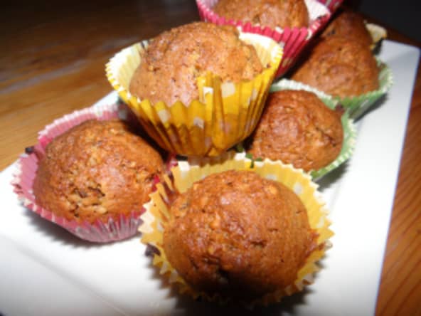 Muffins aux baies de Goji et à la noisette