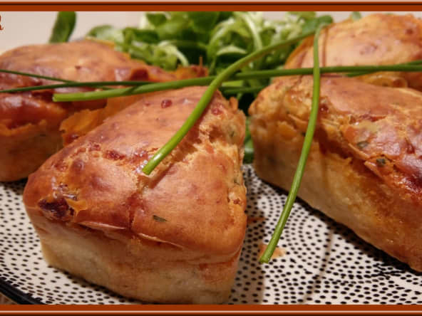 Minis Cakes au Chorizo et Ciboulette