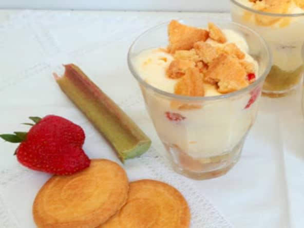 Tiramisu rhubarbe fraises