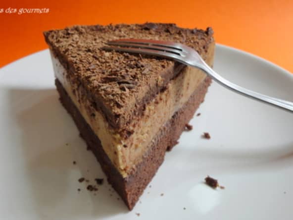 entremet au flan et au chocolat