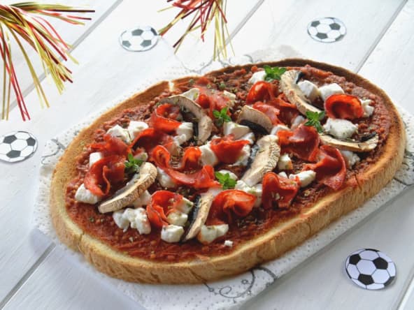 Bruschetta chorizo chèvre tomate