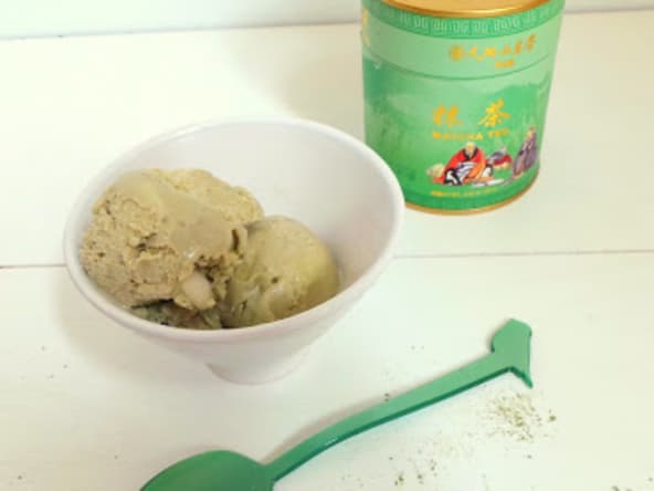 Glace au thé matcha