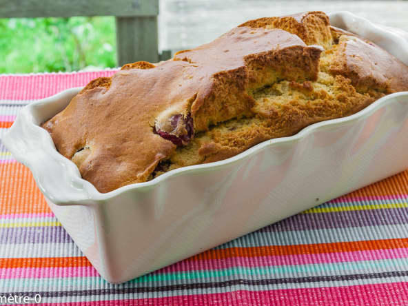 Gâteau du matin cerises amaretto