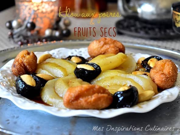 Tajine Lahlou aux poires et aux fruits secs
