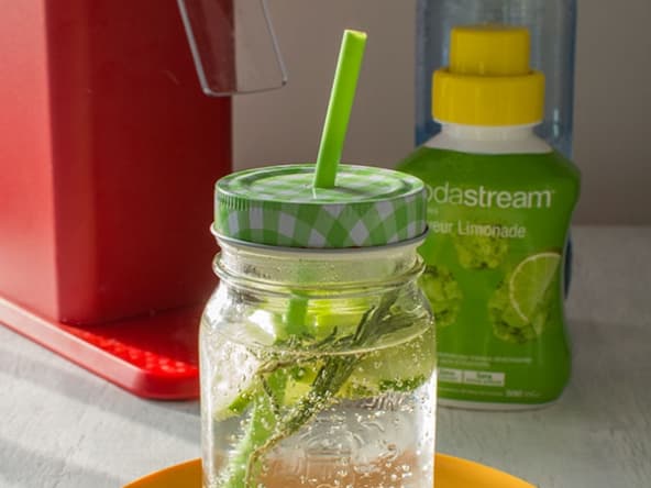 Limonade concombre et romarin