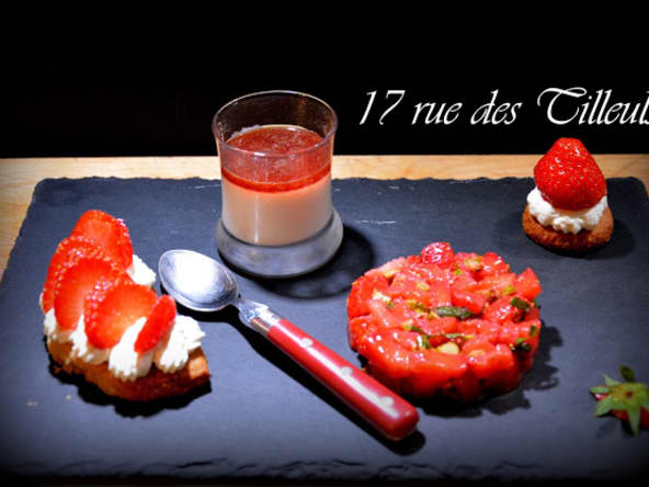 Déclinaison autour de la fraise