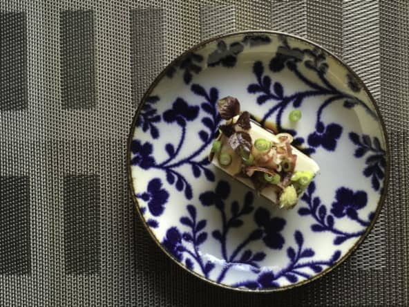 Myoga et tofu soyeux