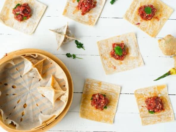Raviolis chinois au boeuf