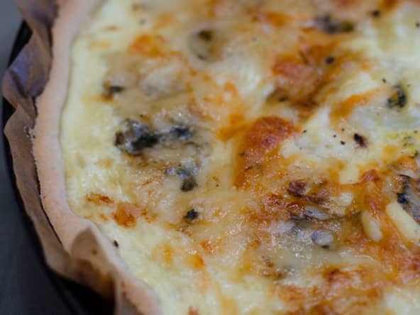 Tarte aux pommes de terre et au Roquefort