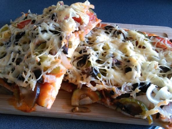 Pizza aux légumes du soleil