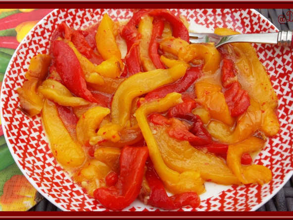 Poivrons marinés