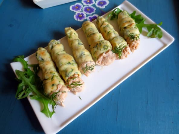 Cornetti Alla Rucola con Crema al Salmone