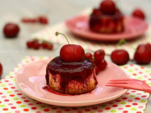 Mini cheesecake aux fruits rouges