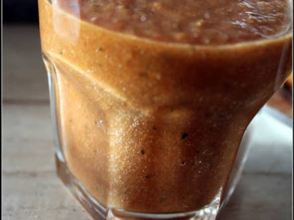 Gaspacho de pastèque bien épicé