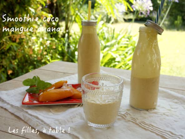 Smoothie coco mangue ananas