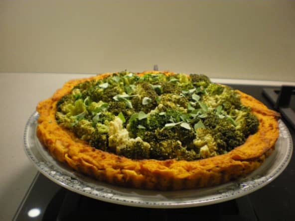 Tarte carottes et brocolis