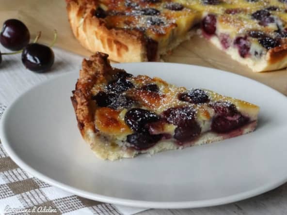 Tarte aux cerises pour le goûter