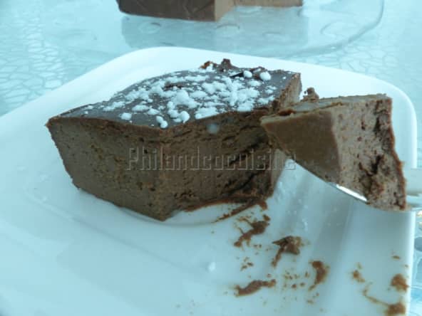 Fondant au chocolat à la ricotta, fort en chocolat et sans gluten