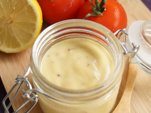 Vinaigrette citron, moutarde grain et huile d'olive