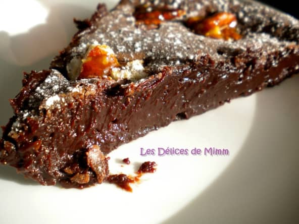 Fondant au chocolat et aux noix de pécan caramélisées