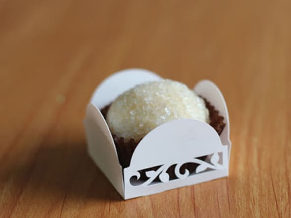 Brigadeiro au dulce de leche, noix de coco