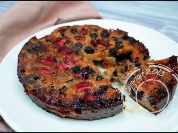 Moelleux aux amandes, fruits rouges ou fruits des bois