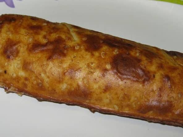 "Pocket" bretzel au jambon, gruyère, brocolis