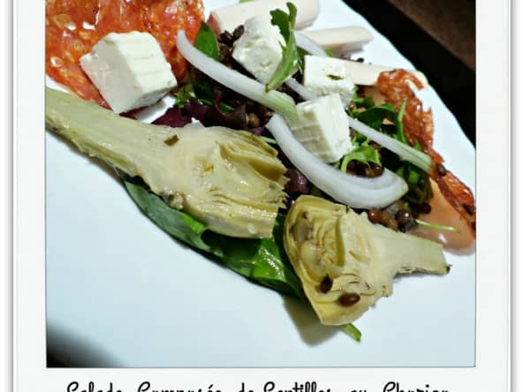Salade Composée Lentilles, Féta et Chorizo