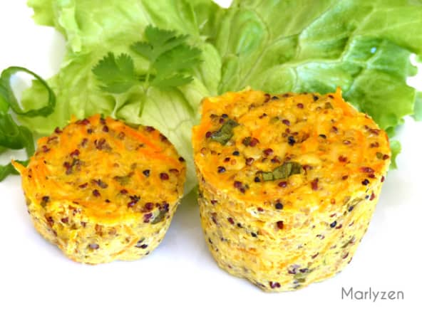 Flans de quinoa à la carotte