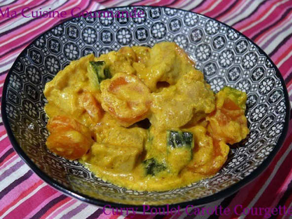 Curry Jaune de Poulet aux Carottes et Courgettes