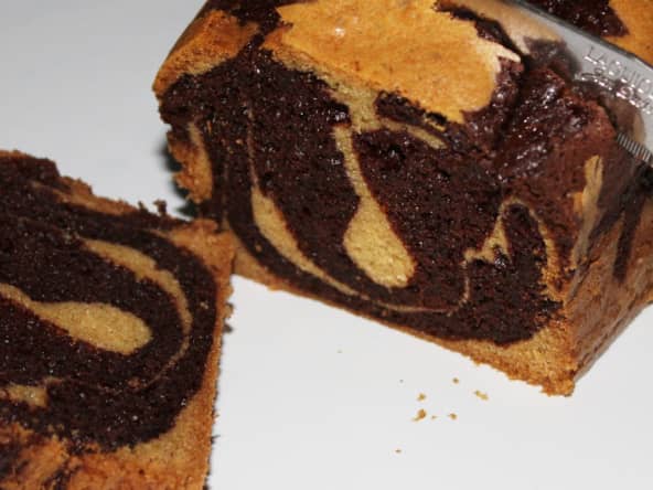 Cake Marbré Chocolat Vanille