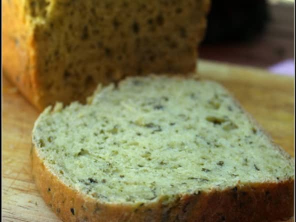Pain de mie aux épinards