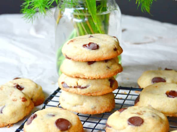 Shortbread cookies aux pépites de chocolat