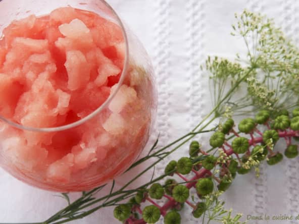 Granité pomelos et fleurs d'oranger