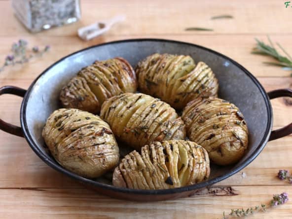 Hasselback potatoes fondantes