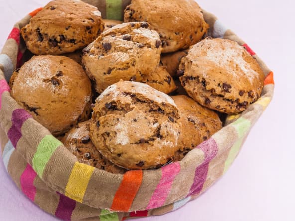 Scones aux pépites de chocolat