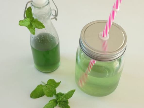 Sirop de menthe fraîche maison