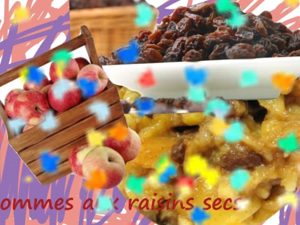 Compotée de pommes aux raisins