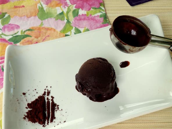 Sorbet au cacao d'après le Chef Simon