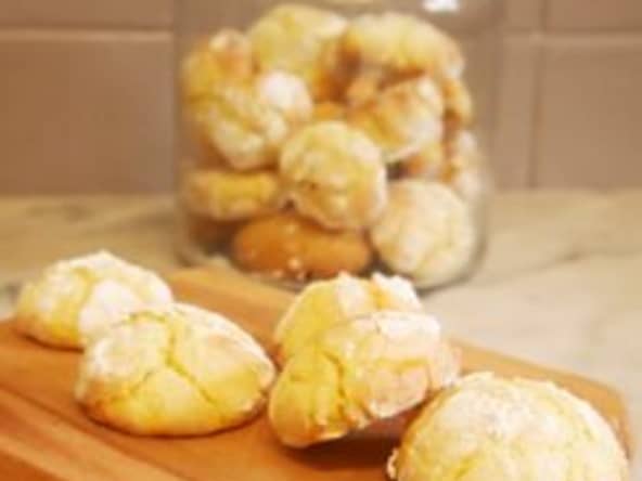 Crinkles au citron sans gluten