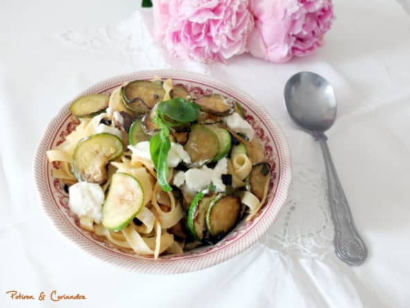 Tagliatelles aux courgettes et à la ricotta