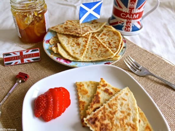Tattie scones écossais à base de pommes de terre
