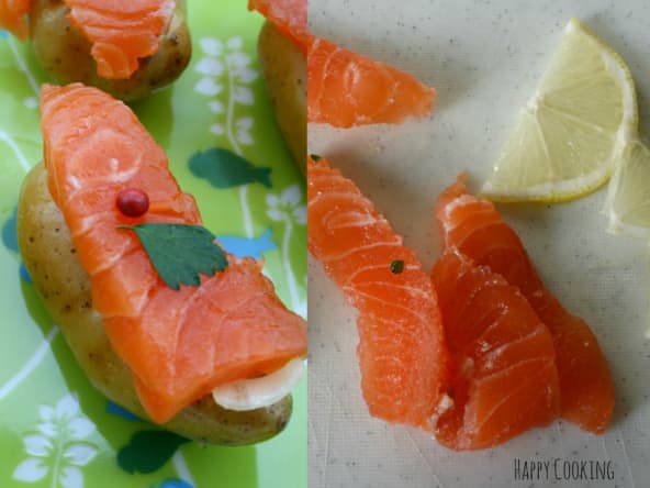 Sushi de gravlax aux rattes du Touquet
