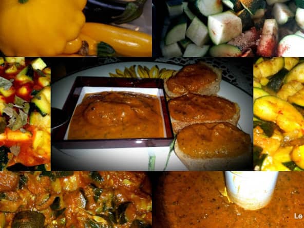 Caviar de courgettes aigre doux à la tomate